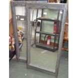 Pair painted frame wall mirrors