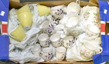 Box of mixed Royal Albert china etc