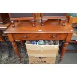 A 19th century mahogany side table with single drawer