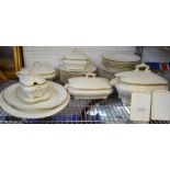 A selection of Royal Worcester dinner wares, plates terrines, including a pair of menu stands