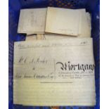 Eight various indentures and similar documents the earliest dated 1616