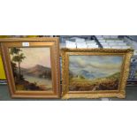 Two old oil landscapes