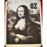 Martin Sharp, An Australian "Oz" cover poster, "Oz No.11" (depicts the Mona Lisa bearing her breasts