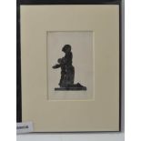 Eric Gill, "The Convert", wood engraving, signed no. 42 of 50, 13cm x 9cm, mounted