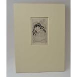 Eric Gill, "Adam & Eve" engraving, signed No. 8 of 15, 11cm x 6.5cm, mounted