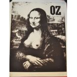 Martin Sharp, An Australian "Oz" cover poster, "Oz No.11" (depicts the Mona Lisa bearing her breasts