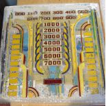 Glass pinball machine score board panel, printed glass, 50cm square