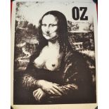 Martin Sharp, An Australian "Oz" cover poster, "Oz No.11" (depicts the Mona Lisa bearing her breasts