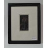 Eric Gill, "Toilet" wood engraving, signed, 11cm x 6cm, ebonised frame