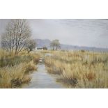 A signed and limited lithograph "Marshland" by Jeremy King no 28 with Christie's contemporary
