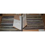 Two boxes of predominantly LP records, various