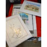 A selection of unframed prints