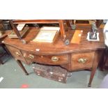 A Georgian mahogany sideboard