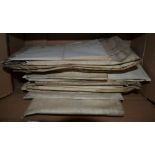 A good selection of Irish indentures and other legal documents mainly 18th century