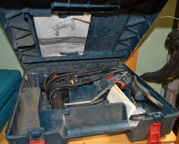 A cased Bosch GBH 2-20D corded hammer drill