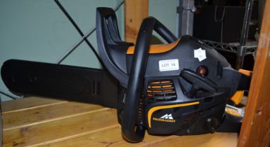 A McCulloch CS340 petrol chainsaw