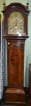 Joseph Jackson London 18th century inlaid mahogany longcase clock