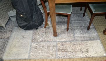 Modern large grey textured floor carpet