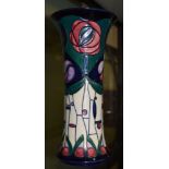 A large Moorcroft vase Mackintosh design 25.5 cm high