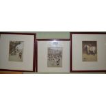Three Cecil Aldin hunting prints