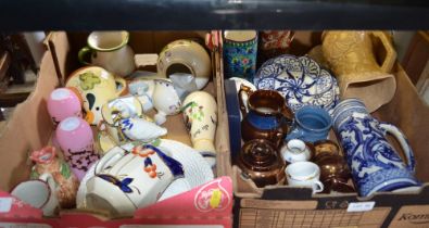 Two boxes mixed domestic china