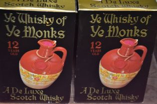 Ye Whisky of Ye Monks - two boxed 12-year old deluxe Scotch Whisky