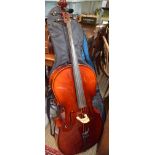 A full size Stentor Student Cello, with brand new bow, in carry bag (we have a 2018 receipt for work
