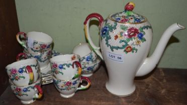 A Royal Cauldon coffee service