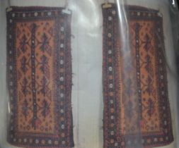 A possible Belutsch rug, bordered, 97cm x 50cm