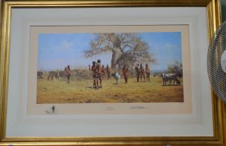 David Shepherd - The Masai limited edition print framed but not glazed 411/850 signed