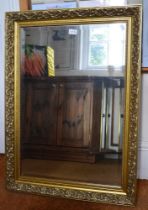 Large gilt framed wall mirror