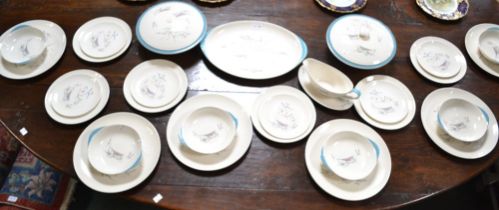 A Royal Doulton "Venetian" scenes D6449 part dinner service