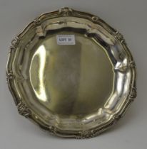 R & S Garrard & Co. An early 19th century circular silver serving bowl, with decorative rim, London