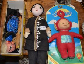 Pelham 'witch' puppet a doll and a Teletubby