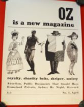 Martin Sharp, An Australian "Oz" cover poster, "Oz is a new magazine - royalty, chastity belts, Skri