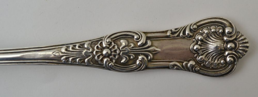 A mid Victorian silver Elizabethan pattern silver basting spoon, London 1857, weight: 203g - Image 2 of 4