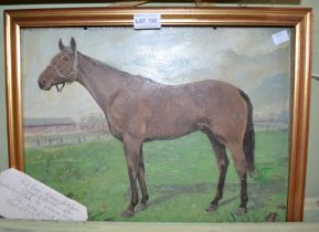 Red Rum horse painting