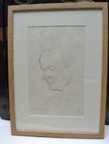 Eric Gill (1882-1940), David Pepler reproduction pencil portrait, signed, inscribed & dated 1934, fr