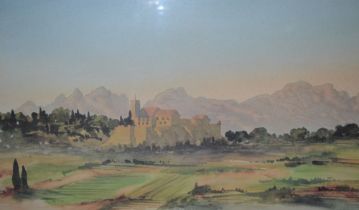 Limited edition print of the South of France by HRH Charles III numbered 25