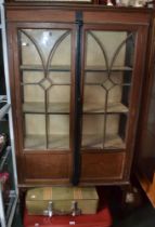 An Edwardian strung display case for restoration