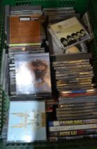 A crate containing a selection of CD's