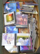 A tray containing a selection of CD's