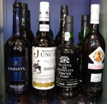 12 bottles mixed Sherry & Port
