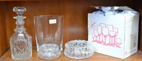 A selection of glassware