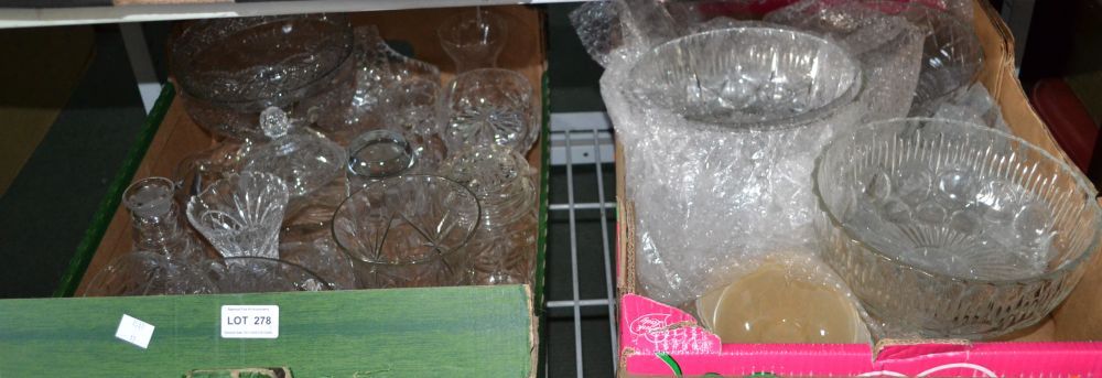 Two boxes of mixed domestic glassware - Image 2 of 2