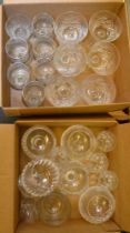 Two boxes of drinking glasses
