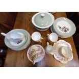 A part Windsor bone china tea set and a part Dinner service