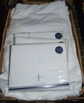 A quantity of white bed linen includes Jasper Conran pillow cases in original packing