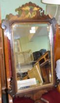 A 19th century mahogany framed wall mirror