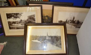 Four framed prints/photo's of Stratford upon Avon